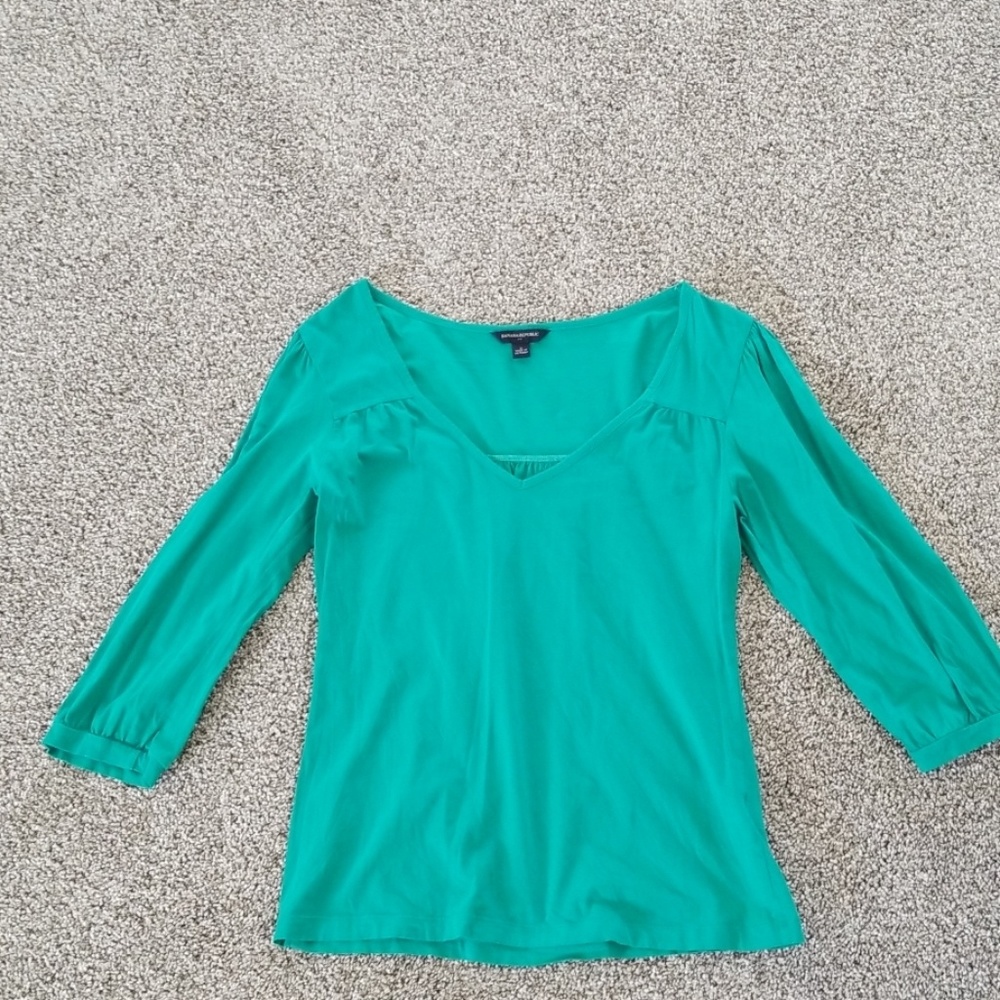Bannana Republic Teal Small Shirt